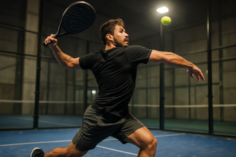Aprenda a técnica avançada do 'Ali Swing', uma variação do smash com rotação de tronco a 180°, para melhorar a potência e a precisão no seu jogo de padel.