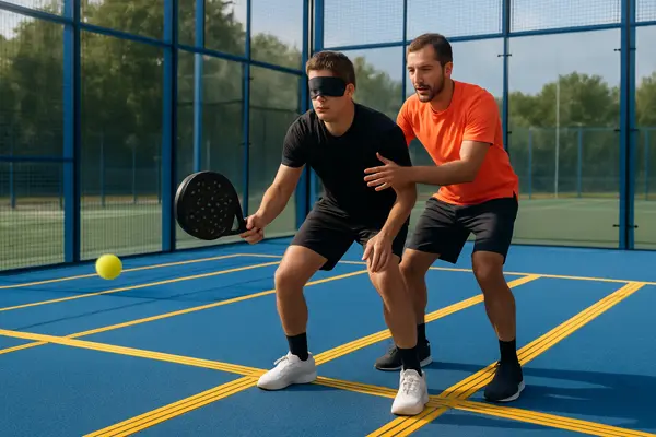 Saiba como o padel pode ser um esporte inclusivo para pessoas com deficiência visual, com adaptações como bolas sonoras e raquetes especializadas para melhorar a experiência de jogo.