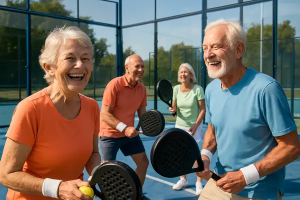 Descubra como o padel pode transformar a saúde física e mental das pessoas com mais de 60 anos, promovendo vitalidade, bem-estar e redução do sedentarismo na terceira idade.