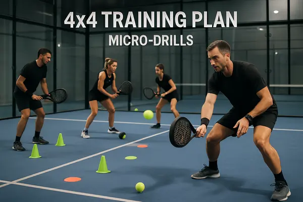 Descubra como o plano de treino 4×4 com micro-drills de 15 minutos pode melhorar sua técnica e condicionamento físico no padel, mesmo com uma agenda apertada.
