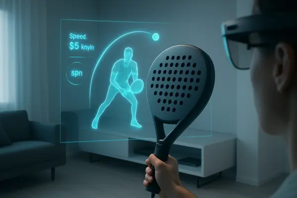 Descubra como as raquetes com realidade aumentada podem revolucionar o treinamento de padel em casa, proporcionando feedback em tempo real e aprimoramento contínuo